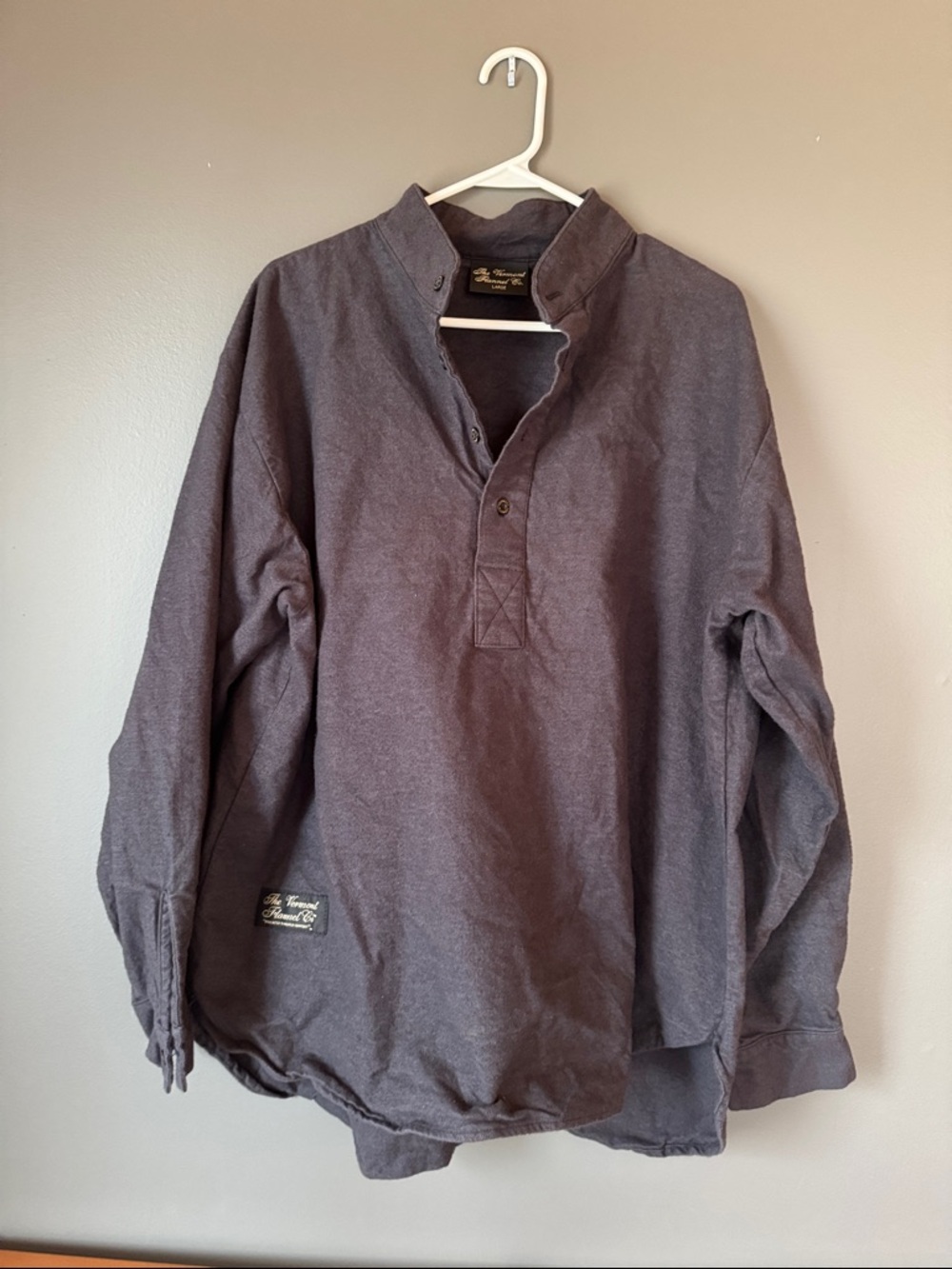 The Vermont Flannel Co. Dark Gray Henley
